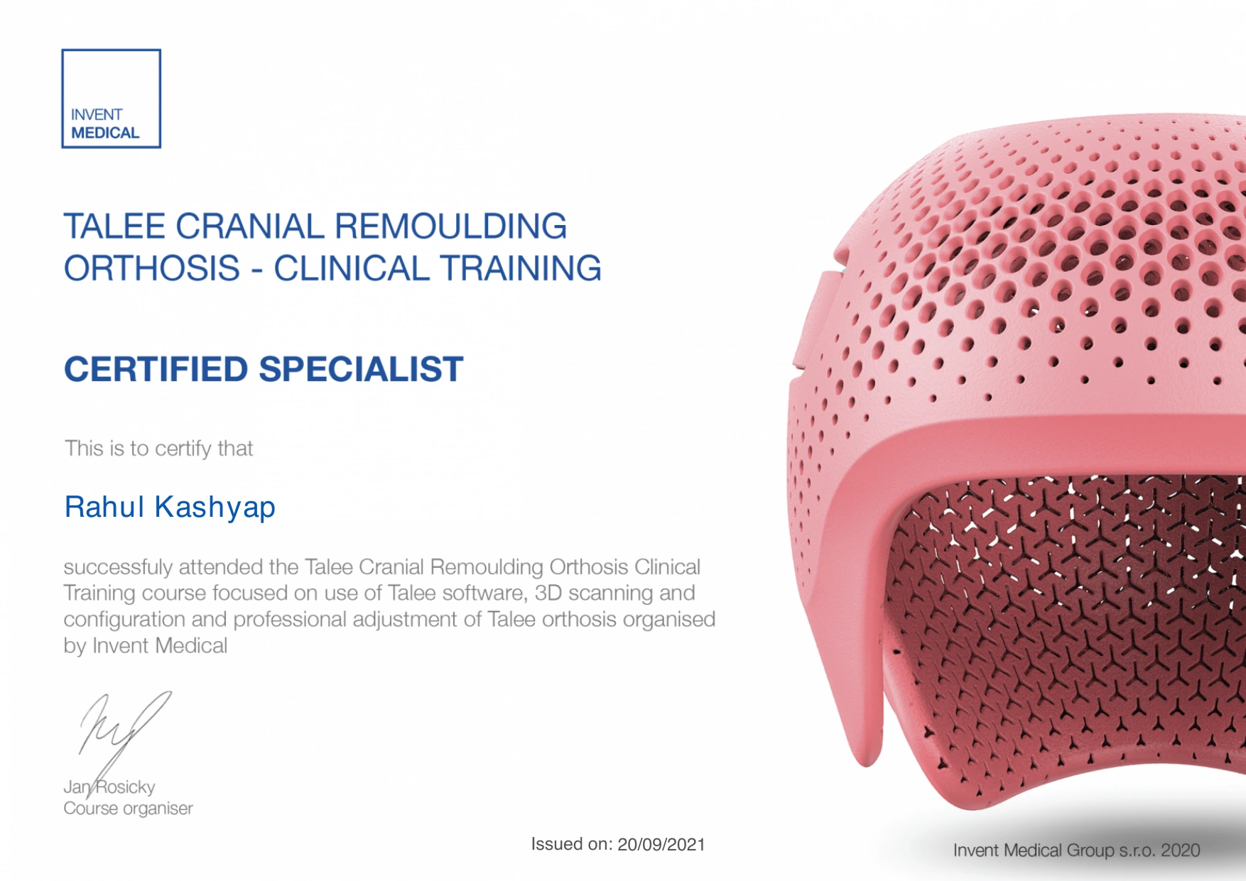 Talee Cranial Remoulding Orthosis — Rahul Kashyap